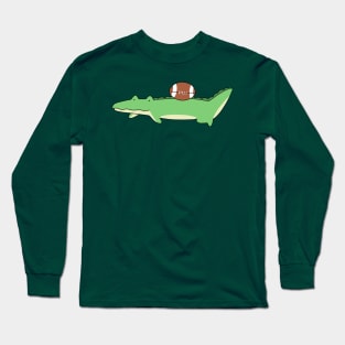 Alligator and Football Long Sleeve T-Shirt